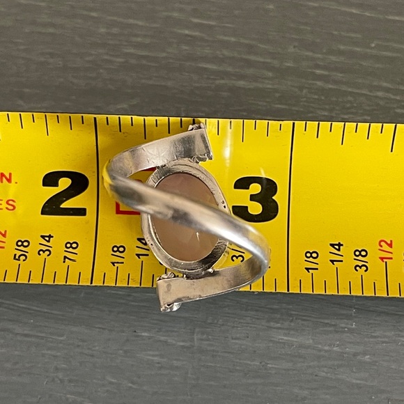 NEW ⭐️🌟⭐️ Rose Quartz Sterling Silver Ring - Picture 8 of 8